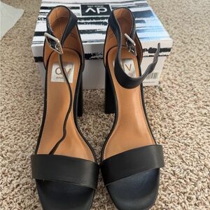 DV by Dolce Vita Ibbie Black Heeled Sandals